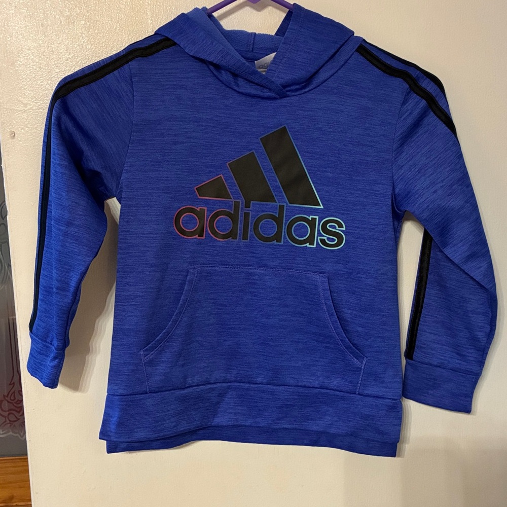 Adidas Royal Blue Hoodie with Black Accents size 5